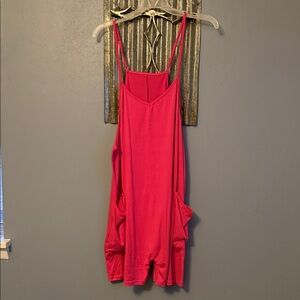 Vibrant Pink Sleeveless Romper